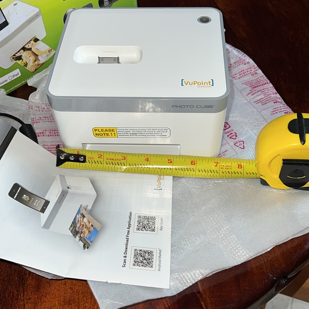 NWT VUPOINT PHOTO CUBE COMPACT PHOTO PRINTER IP-P10-VP - Picture 16 of 16